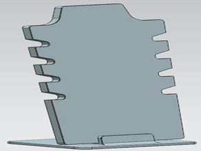 colar de titular stand 3d print model - Mito3D