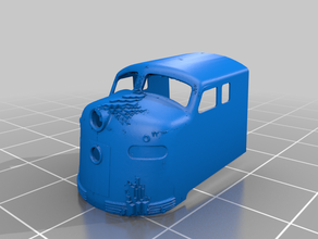 fraktal loco lokomotif tren 3d print model - Mito3D