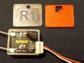 Gehäuse jumper r1-Empfänger empf&auml Finger geh&auml verwenden r1 - Empfänger Fall rssi sbus 3d print model - Mito3D