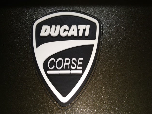 ducati corse logotipo 3D print model - Mito3D