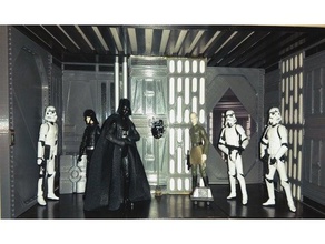 star wars death diorama 10cm figures action corridor hasbro kenner toy 3d print model - Mito3D