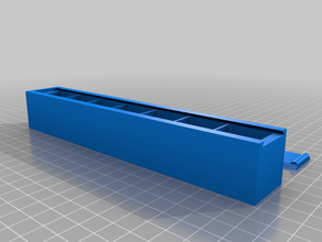 weekly pill organizer sliding lid remix case pillbox week 3d print model - Mito3D
