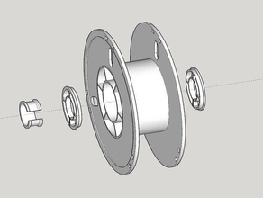 bobine adaptateur ender 3 creality 3d print model - Mito3D
