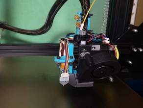 hemera bltouch suporte para o ventilador e3d ender 3 3d print model - Mito3D