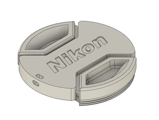 nikon tapa del objetivo 18-55 de la cámara copa réflex digital dslr tope terminal 3D print model - Mito3D