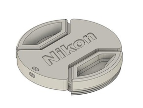 nikon tapa del objetivo 18-55 de la cámara copa réflex digital dslr tope terminal 3d print model - Mito3D