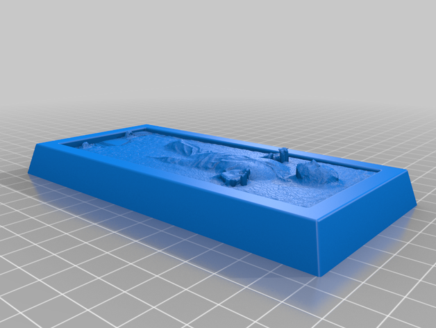 han solo carbonita original bloque de scan escultura star wars juguete 3D print model - Mito3D