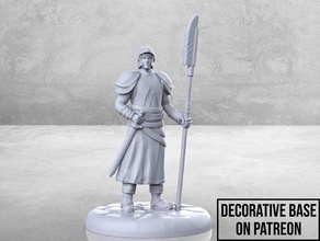 city guard - tabletop miniature army dnd dungeons dragons fantasy game gaming ity male man mini rpg soldier 3d print model - Mito3D