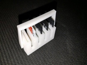 micro sd card holder box container storage 3d print model - Mito3D