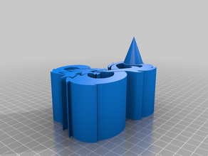 dungeons dragons, logo dadi torre dnd 3d print model - Mito3D