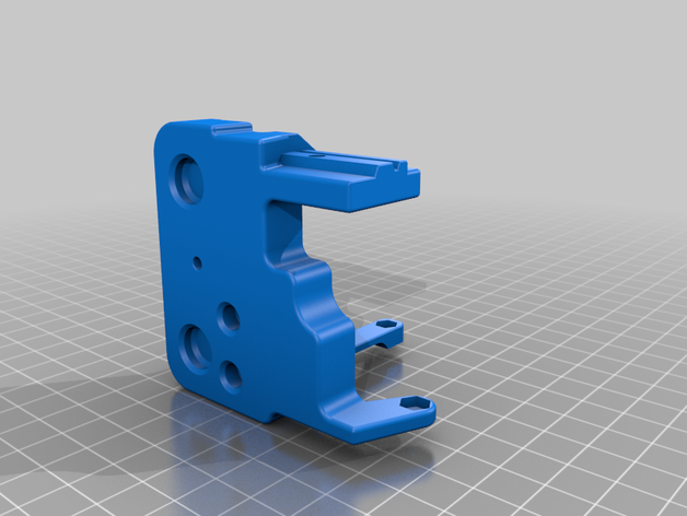 creality ender 3 dyze direct extruder bl touch mount 3D print model - Mito3D