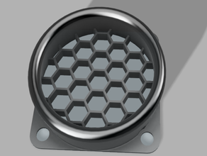40mm fan divergent filter inlet v2 grill 3d print model - Mito3D