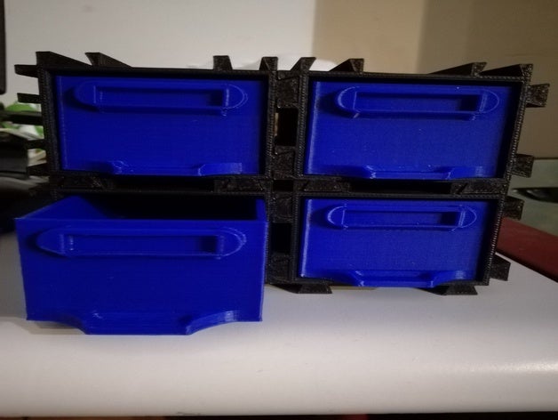 modulare Schublade customizer der Griff einer storage nützlich 3D print model - Mito3D