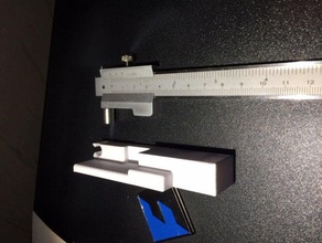 wall-holder parallel line vernier caliper wall mount mounted 3d print model - Mito3D