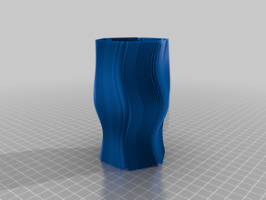 vaso 66 recipiente porta-lápis espiral 3d print model - Mito3D