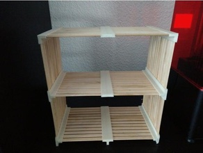 universal popsicle shelf 3d print model - Mito3D