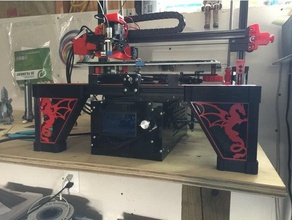 dragón panel inserta 2020 piernas adimlab impresora 3d print model - Mito3D