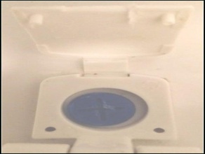 toilet seat screw - recessed type 3d print model - Mito3D