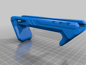 falcão foregrip caliburn nerf blaster gun mod 3d print model - Mito3D