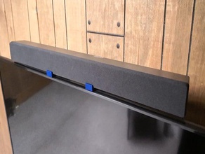 soundbar mount tv staffa per montaggio a parete fori 3d print model - Mito3D