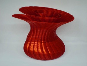 konische monocoiled vase Dekor Dekoration Dekorative Blumen-vase home decor twisted 3d print model - Mito3D