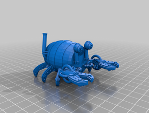 d&d rpg barrel crab- apparatus kwalish 3d print model - Mito3D