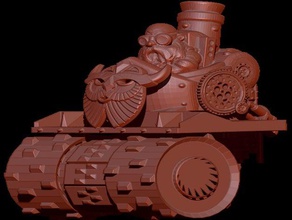 dwarf roller blood bowl bloodbowl dwarven dwarves warhammer fantasy 3d print model - Mito3D