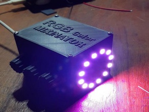 rgb color mixinator arduino box neopixel ring potentiometer colour 3d print model - Mito3D