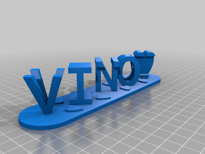 vino personalizado 3d print model - Mito3D