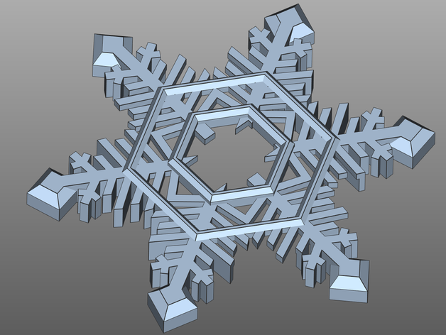 snowflake lightswicth bticino lightswitch living decorative ringbell 3D print model - Mito3D