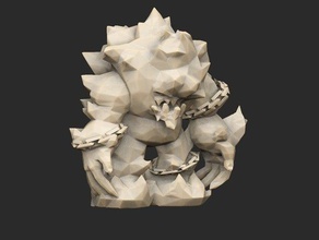 troll x3 terre rocher de glace anniversaire les chapitres la fable perdu rock statue trolls 3d print model - Mito3D