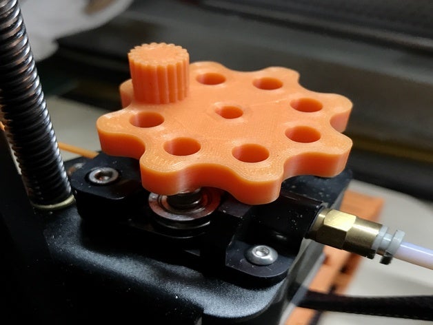 ender 3 pro de la perilla creality extrusora motor paso a 3D print model - Mito3D