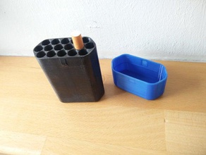 cigarette case box 3d print model - Mito3D