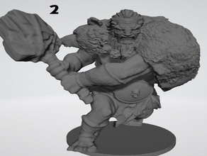 gigante de la montaña proxy rabia sangre kickstarter exclusivo juegos mesa las miniaturas monster 3d print model - Mito3D