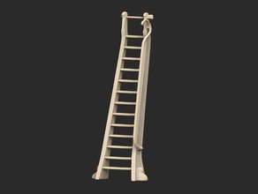 library ladder bookshelf fable 3d print model - Mito3D