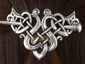 viking pelo pin de la broche joyería accesorio cabello disfraz vikingo 3d print model - Mito3D