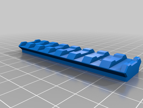 nerf picatinny rail picatiny 3d print model - Mito3D