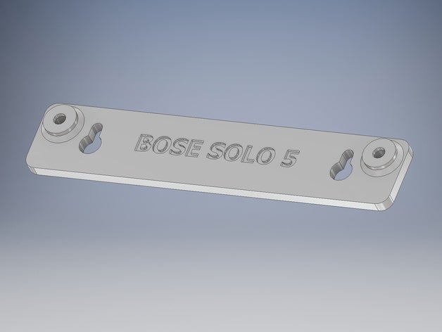 bose solo 5 montage mural 3D print model - Mito3D