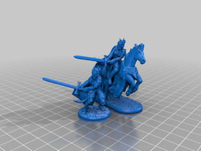 female tiefling 28mm dnd dungeons dragons fighter paladin pathfinder 3d print model - Mito3D