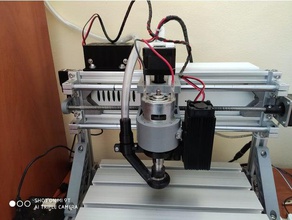 cnc 2418 3018 1610 aspirador adaptador + suporte de laser cnc2418 gravador do vácuo 3d print model - Mito3D