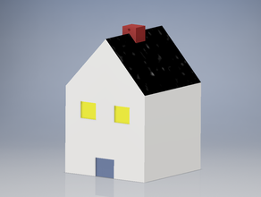 2019 ornament basic house 3d print model - Mito3D