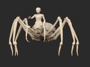 spider boss brothers creature fantasy magic sons tale two woman 3d print model - Mito3D