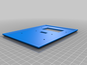 eje de balancín alternar en blanco la placa personalizado 3d print model - Mito3D