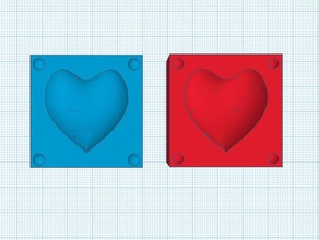 heart mold awesome stl 3d print model - Mito3D