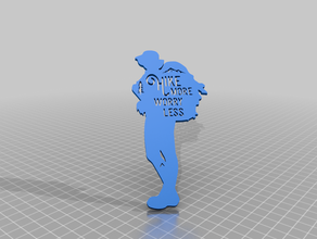 hike more - worry less 3d print model - Mito3D