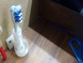 soporte cepillo dientes el ctrico salute 3d print model - Mito3D