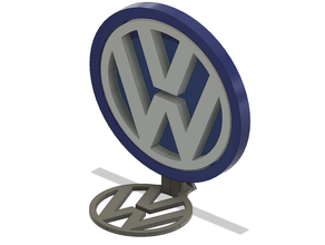 vw logosu masa standı volkswagen 3d print model - Mito3D