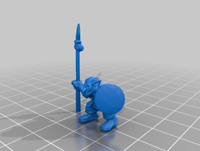goblin spearman 3d print model - Mito3D