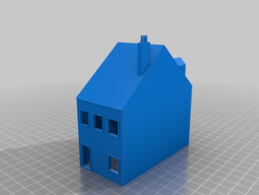 maison brique Architektur n-Skala 3d print model - Mito3D