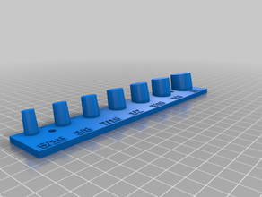 mon personnalisée clé en rack v2 personnalisé 3d print model - Mito3D
